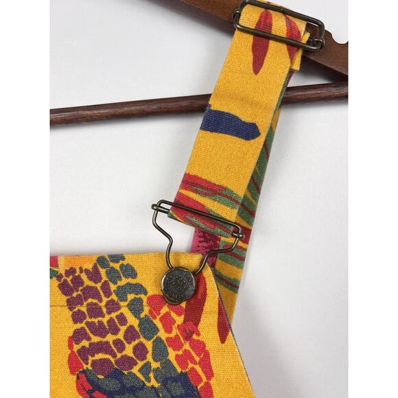 FARM Rio Anthropologie Sabrina Floral Boho Tropical Shorts Overalls Sz S - Picture 10 of 10